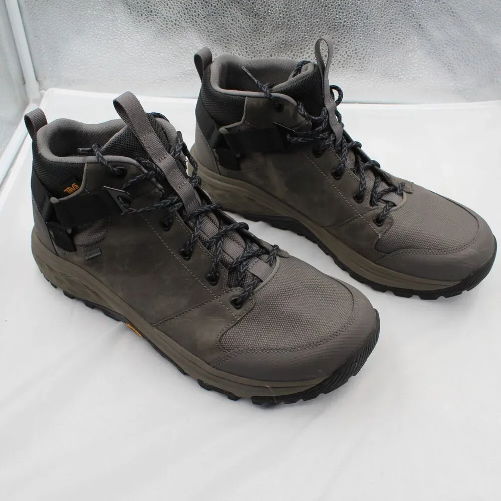Teva Men’s Grandview GTX Hiking Boots Size 13 Grey Waterproof GORE-TEX Vibram